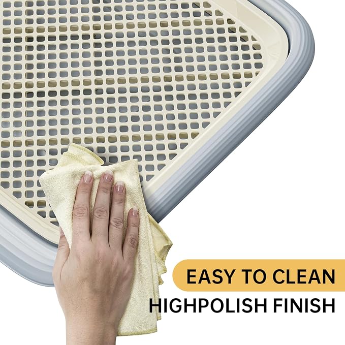 Dog Potty Tray, 23.6"x17.68" Indoor Pet Pee Pad Holder,Puppy Training Holder,Bathroom Dog Litter Box, Pet Toilet for Small and Medium Dogs,Housebreaking Supplies, Pet Products (Green)