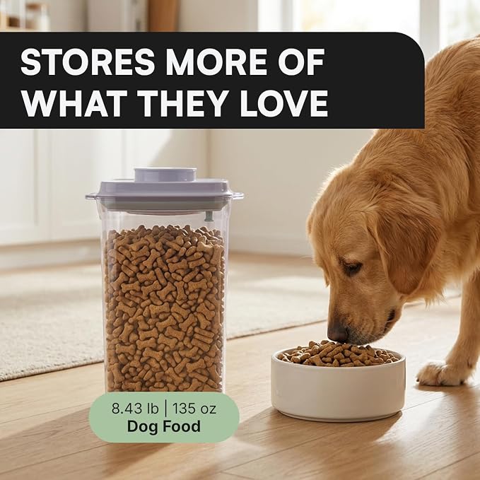 Bop Top Airtight Food Storage Containers | Pop-Top Lid | 16.5 Cups / 135 Oz | kitchen canister set, for flour, sugar, snacks, pasta, baking