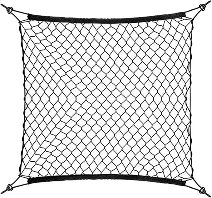 Car Nets Floor Style Trunk Mesh Cargo Net Black For Jeep For Wrangler JL 4XE 4 Door 2019-2024 Cargo Net