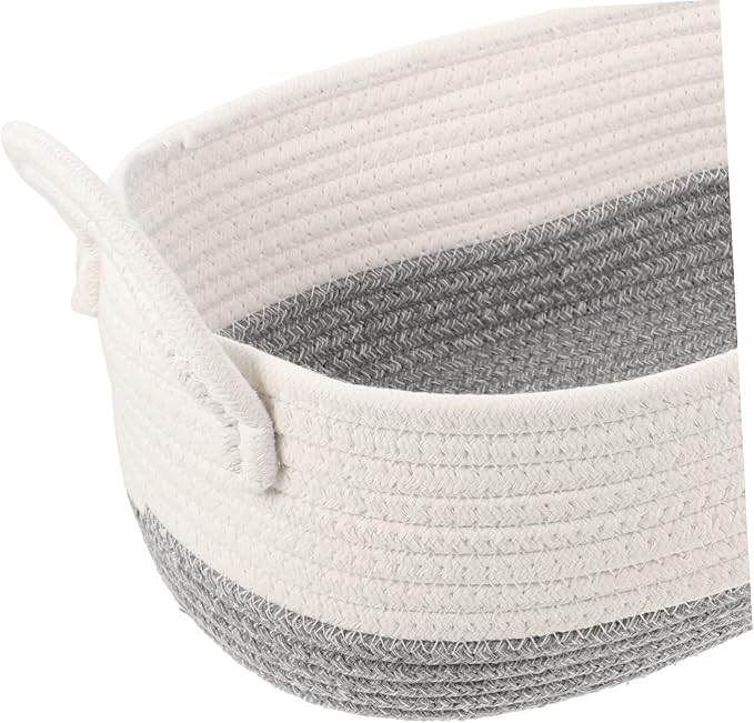 Luxshiny 3Pcs Woven Rope Dog Toy Storage Baskets Pet Organizer for Toy Food Clothes Holding Household Use