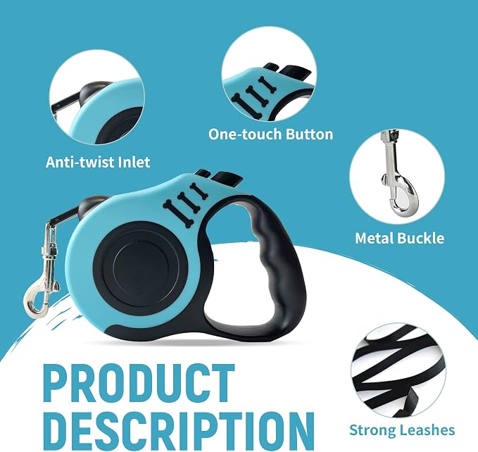 Retractable Dog Leash Automatic Telescopic Tractor Dog Tape