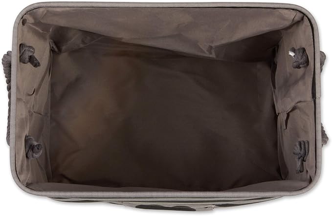 Bone Dry Pet Storage Collection Striped Paw Patch Bin, Black, Small Rectangle (Pack of 12)