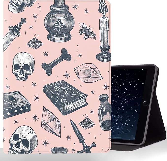 Tablet Case for iPad mini 5/4 Case 7.9 Inch 20219/2017,Shockproof Protective Cover with Stand,Auto Wake/Sleep,Goth Skull