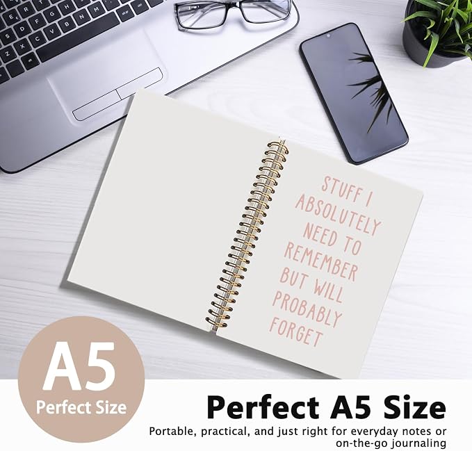LIANGW Funny Notebooks for Workfor Coworkers & Boss | Funny Work Gifts Coworker Office Gifts for Men Women, Fun Spiral Notebooks for Writing, Funny Office Supplies 5.5x8.3 Inch
