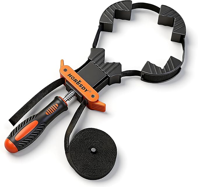 HORUSDY Band Clamp, Woodworking Frame Clamp Strap Holder for Picture Strap Clamp Strap Clamp (Band Clamp)