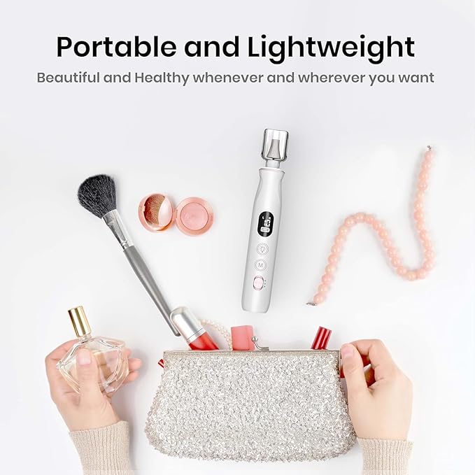 Nail File Drill, Long-Lasting Electric Thick Toe Nail Grinding Tools for Seniors, Rechargeable Cordless Nail Filer, Buffer, Sander, Remove Cuticles, Callus for Men & Women Gifts