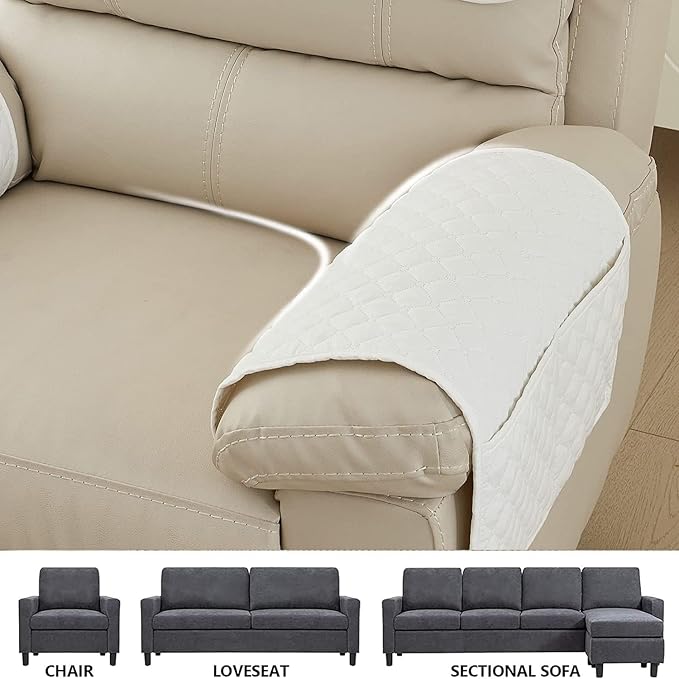 XMAYODS 3 Pcs Recliner Covers Sherpa Arm Covers for Recliner Chair with Storage Pockets Headrest Cover for Recliner Chair Armchair Slipcovers for Sofa Recliner Protector (Color : #2)