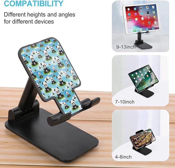 Desktop Foldable Panda Grass Smartphone Stand