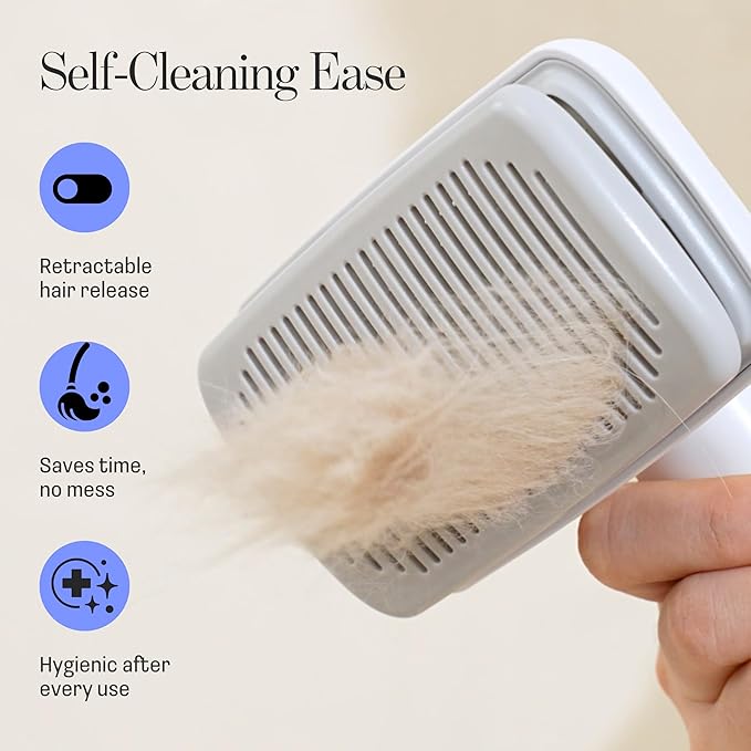 Muddi Mitt Microfiber Reusable Pet Wipes Grooming Towel Glove | Machine-Washable, Soft, Double-Sided Bath Mitt Replaces Wipes | with Self Cleaning Deshedding Grooming Brush | Dogs & Cats (Kit)