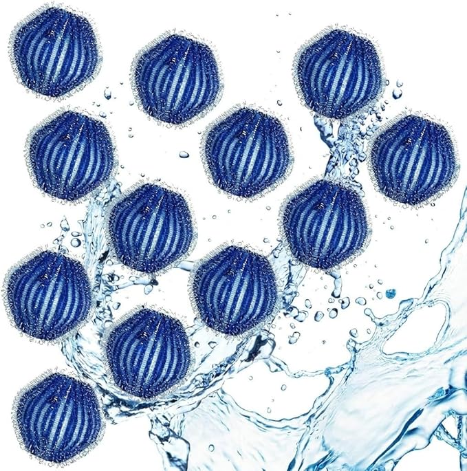 Pet Hair Remover for Laundry, 12Pcs Reusable Lint Remover Balls for Dog Cat Fur, Effectively Removes Pet Hair from Bedding and Clothes