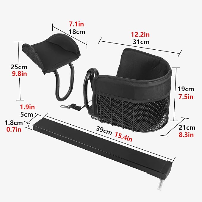Front-Mounted Bicycle Pet Basket, Detachable Bike Basket