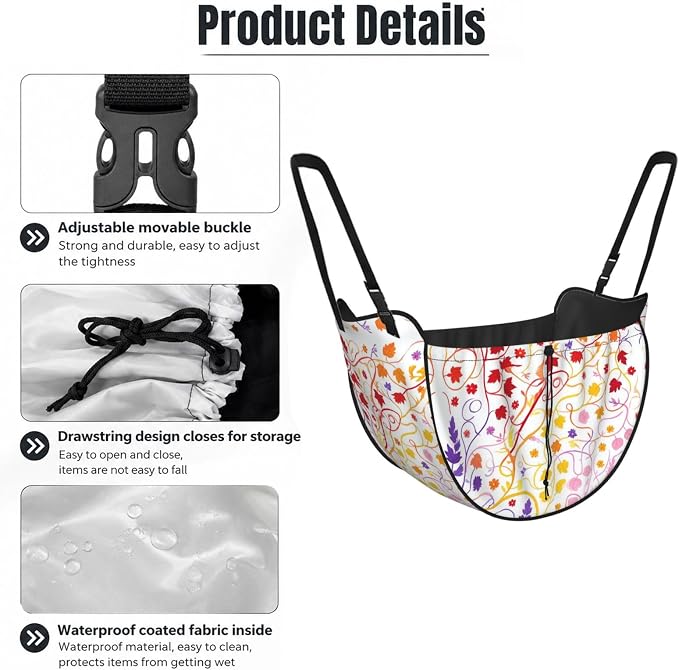 Color Vine Car Seat Organizer-Backseat Storage Bag for Travel | Waterproof Durable. Holds Snacks Gear Essentials. Fits Most Cars.