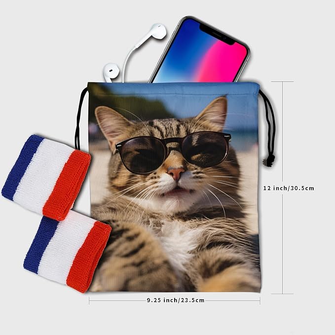 Nerxy Pet Gymnastics Grip Bag Dog Cat Drawstring Grip Bags Puppy Shoe Bag Gym Storage Pouch