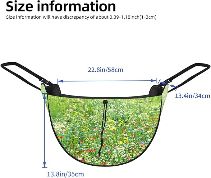 Wildflower Meadow Car Seat Organizer-Backseat Storage Bag for Travel | Waterproof Durable. Holds Snacks Gear Essentials. Fits Most Cars.