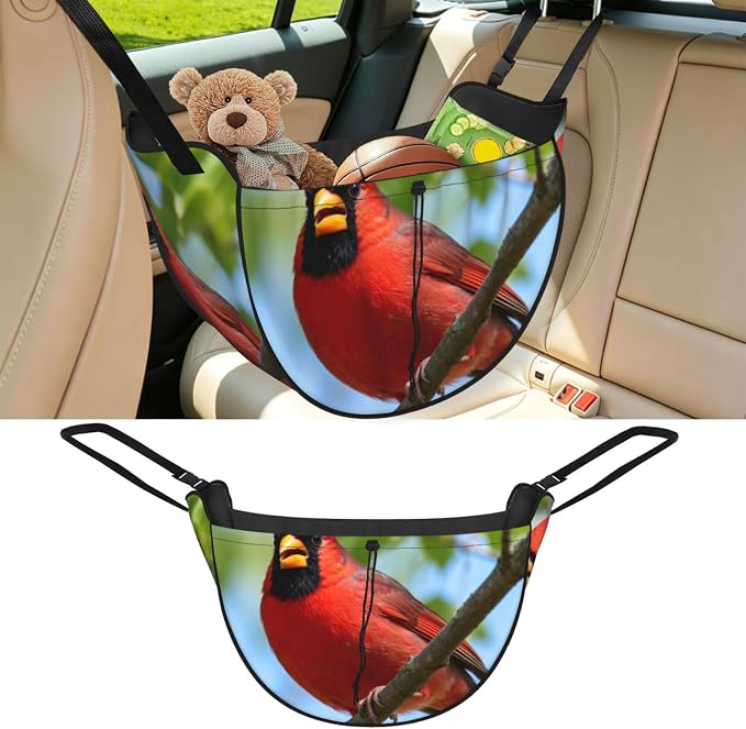 American Cardinal Car Seat Organizer-Backseat Storage Bag for Travel | Waterproof Durable. Holds Snacks Gear Essentials. Fits Most Cars.