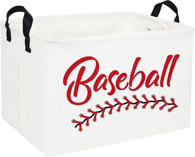 Rectangular Baskets Easter Gift Basket Empty Storage Bin Organizer Box Baseball Room Decor for Home