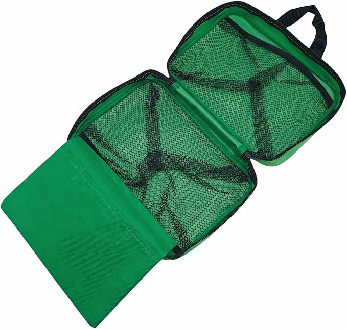 First Aid Bag Empty Emergency Medical Pouch First Responder Storage Compact Survival Medicine Bags for Sport Outdoors Car Office Pet Dog Cat (Green QZ)