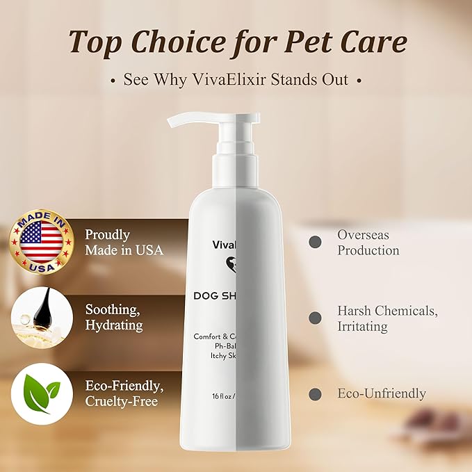 Oatmeal & Aloe Dog Shampoo and Conditioner, Oatmeal & Aloe Formula, pH-Balanced Gentle Clean, Helps Soothe Itchy, Dry Skin, Leaves Coat Soft & Glossy, Light Botanical Scent, 16 fl oz (1 Set)