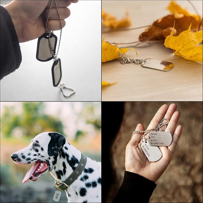 Rebower Aluminum Blank Tags Engraving Metal Stamping Blanks,[for Number Tag, Dog Tag,Pendant Decoration] - 1.5 x 1 Inch/Red / 25 Pcs