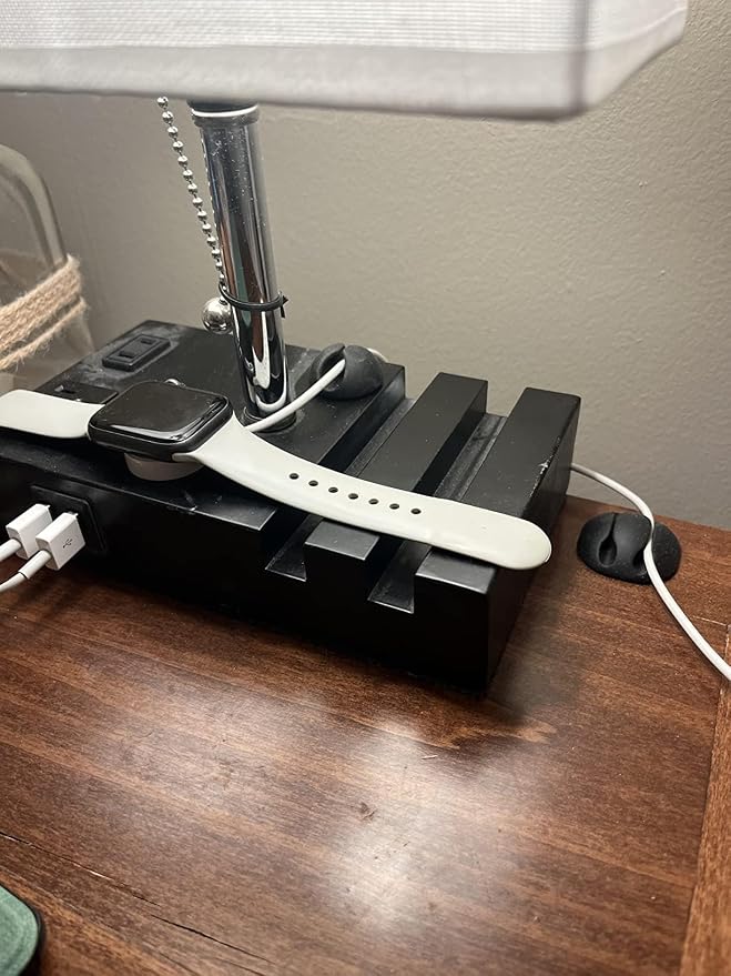 Desk Cable Management Cord Organizer, 24 Pack Black Self Adhesive Cord Holder Cable Clips, Ideal Cable Organizer Wire Keeper for Desk, Nightstand, Phone Charger, Computer, Home, Office, Car
