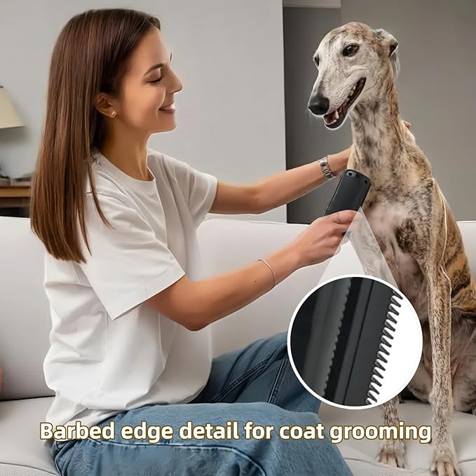 Deshedding Brush for Dogs, Cats, Horses - Removes Loose Hair, Dog Brush for Shedding, Pet Hair Removal Tool with Easy-Hold Handle, 1PCS