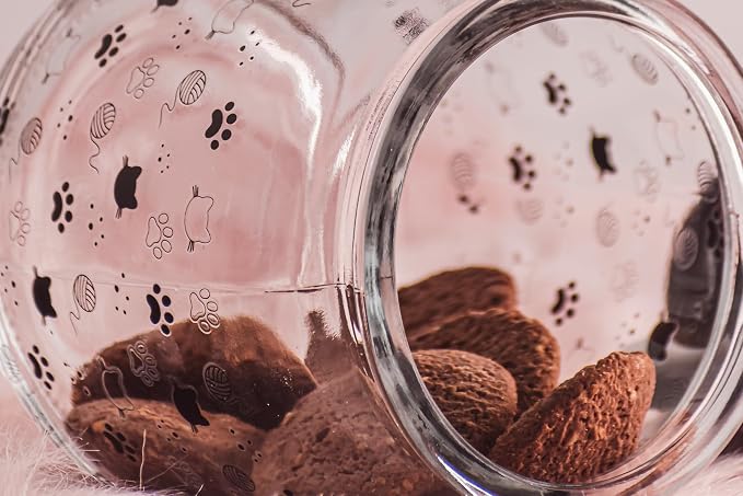 10 Strawberry Street Cat Ears Pet Treat Canister, Black