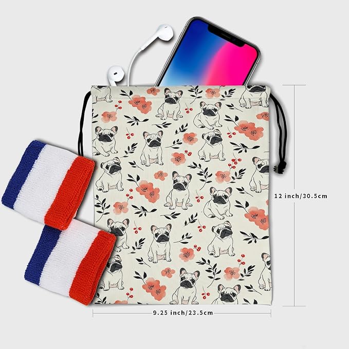 Nerxy Pet Gymnastics Grip Bag Dog Cat Drawstring Grip Bags Puppy Shoe Bag Gym Storage Pouch