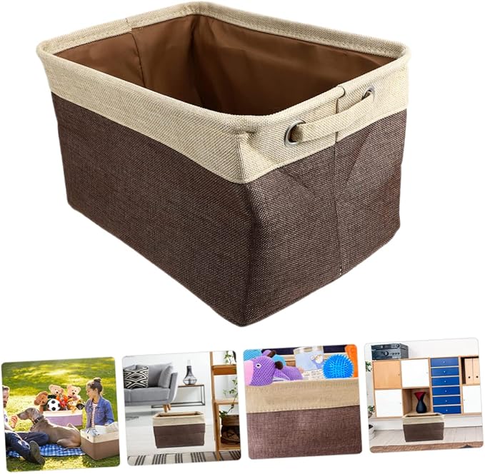 ABOOFAN Storage Basket for Dog Toys Stylish Organizer for Household Sundries Breathable Design for Playroom and Living Room Decor