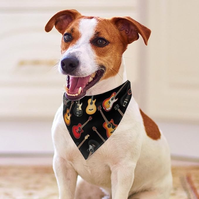 Lightweight Adjustable Pet Scarves Guitars for Dogs and Cats Picnic, Camping, Beach Outings, Going Out, Casual Daily Use