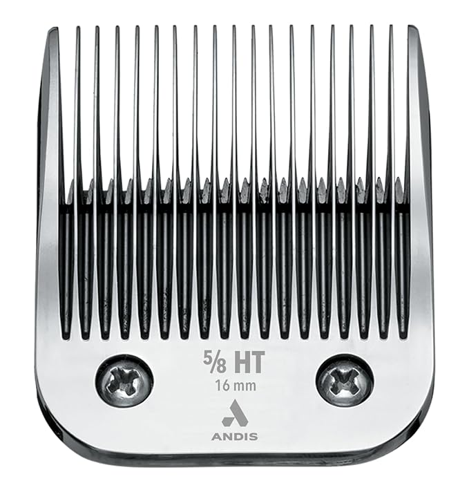 Andis 64930 UltraEdge Detachable Blade Size 5/8HT – Carbon Steel Pet Clipper Blade, Hybrid Tooth, Professional Grooming Performance
