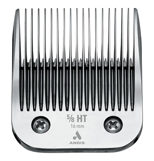 Andis 64930 UltraEdge Detachable Blade Size 5/8HT – Carbon Steel Pet Clipper Blade, Hybrid Tooth, Professional Grooming Performance