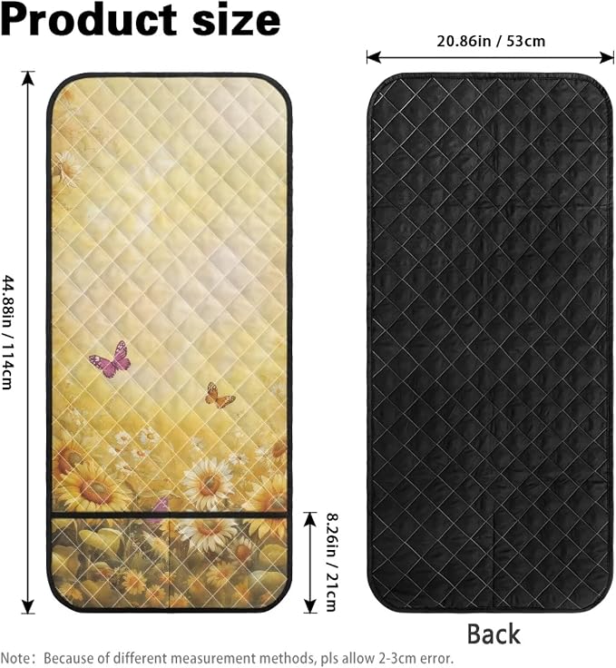 Daisy Butterfly Stretch Couch Arm Covers Breathable Armrest Covers Chairs Arm Cover Easy to Clean, Scratch-Resistant Sofa Arm Protector Cover Home Furniture Decor