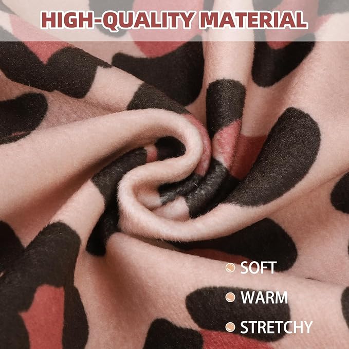 PUPTECK Soft Fleece Dog Pajamas for Small Medium Dogs, Dog Onesie Puppy Sweaters Clothes Jumpsuit Pjs, Cute Jammies Cat Coat Pet Costume Apparel