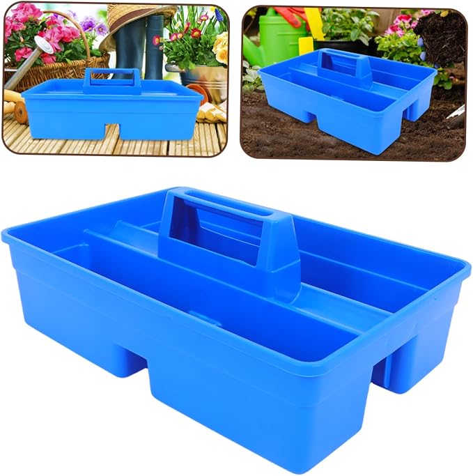NUOBESTY Multifunctional Tool Box Portable Plastic Organizer Case Divided Sections Handle Storage Tote for Veterinary Use