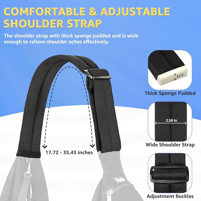 Lukovee Pet Sling, Puppy Small Pet Cat Carrier with Safety Hook | Hands-Free,Padded Strap, Breathable, Adjustable, Storage Pocket, Tote Bag Shoulder Bag with Front Pocket (Black-WY,S)