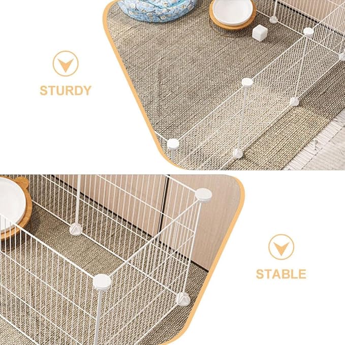 POPETPOP 30pcs Pet Cage Connectors Lightweight Plastic Playpen Buckles for Animals Easy to Assemble Versatile Fence Stabilizers for Pet Enclosures