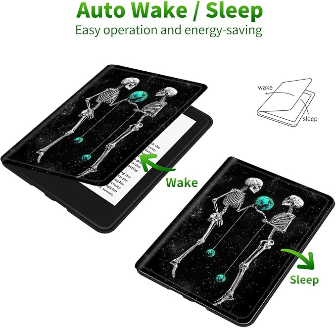 for Samsung Galaxy Tab S5e 10.5" 2019 SM-T720/T725 Case | Slim Leather Smart Cover with Multi-Angle Anti-Slip Stand [Auto Wake/Sleep] Shell for Women Men, Skull Earth