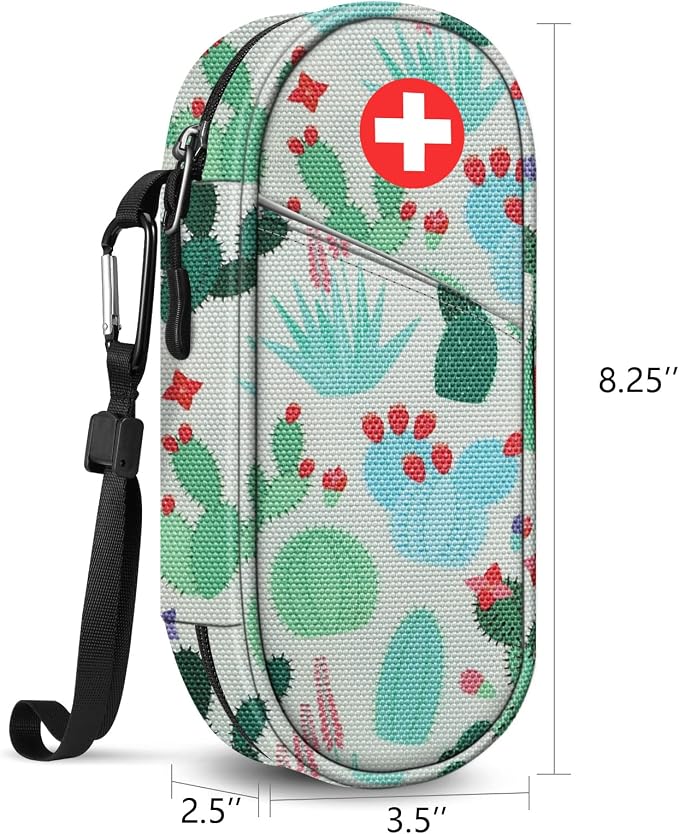 SITHON EpiPen Medical Carrying Case Insulated Medication Organizer Bag | Emergency Medical Travel Pouch Holds 2 EpiPens, Asthma Inhaler, Anti-Histamine, Auvi-Q, Allergy Medicine Essentials