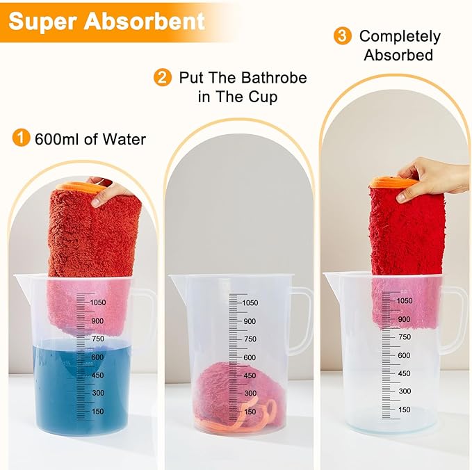 Dog Bathrobe Super Absorbent Dog Towels Large Quick Drying Robes for After Bath Soft Adjustable Warm Keeping Dogs Towel(S-XXL)