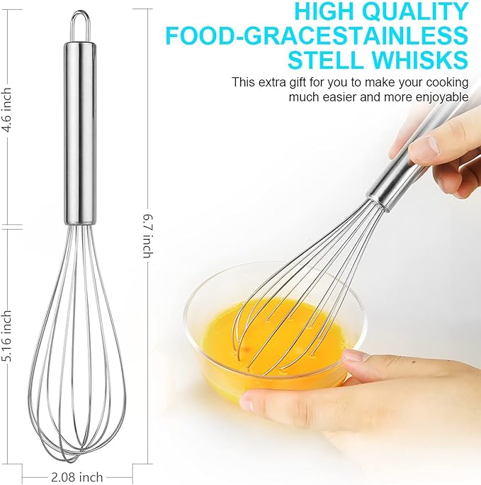 Uppetly Rice Airtight Dry Food Storage Containers, BPA Free Plastic Storage Bin Dispenser with Pourable Spout, Measuring cup for Cereal, Flour and Baking Supplies, Include a Stainless Steel Whisk