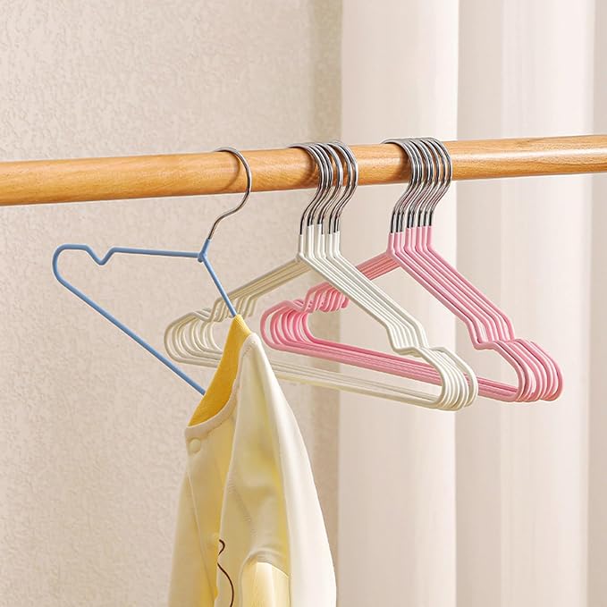 10 Pack Pet Clothing Hanger PVC Coating 15/20/25CM Display Hangers Rack Pet Supplies Garment Storage Rack