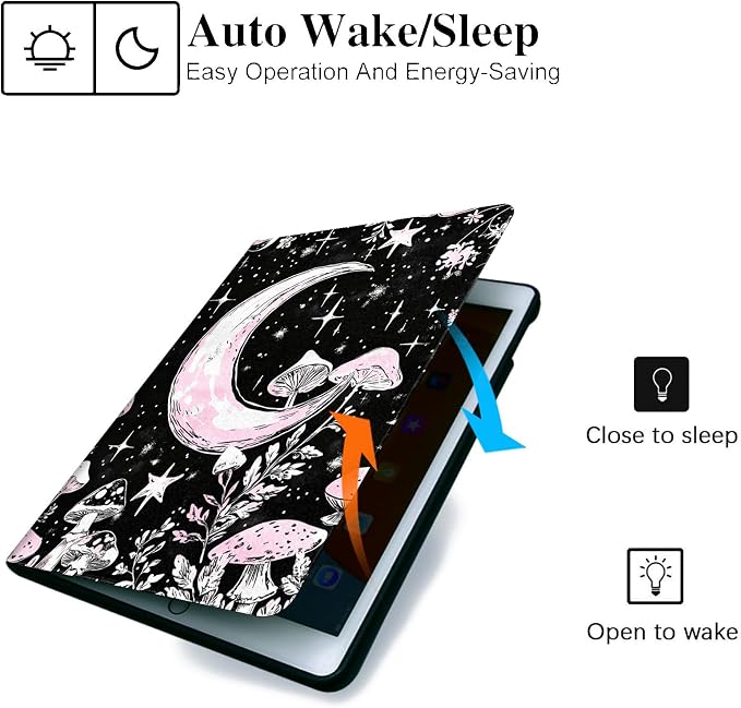 for Samsung Galaxy Tab A11 8.7 Inch 2025 Model X133/X135/X135F Tablet Case,Auto Wake/Sleep,Adjustable Stand Protective Cover - Watercolor Forest