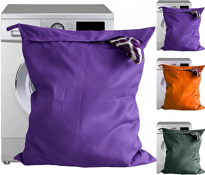 Majestic Ally Horse Dog Pets Laundry Bag - Washing Bag for Blankets, Rug, Boots, Leads, Harness (Purple)