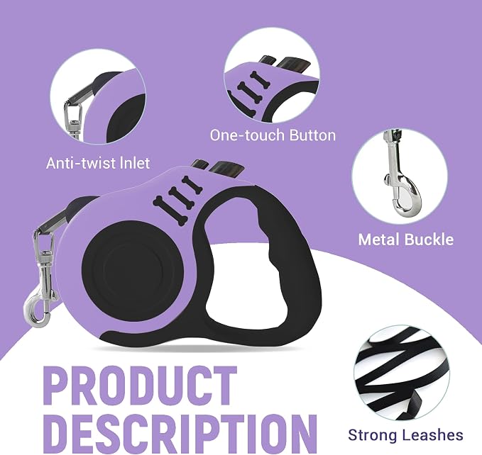 Retractable Dog Leash Automatic Telescopic Tractor Dog Tape