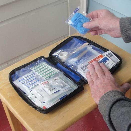 First Aid Only FAO-428 All-Purpose Emergency First Aid Kit for Home, Car, Travel, and Business, 131 Pieces