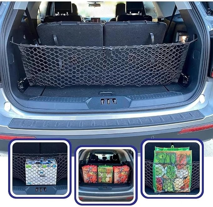 Car Nets Envelope Style Trunk Mesh Cargo Net For Explorer For Base ST XLT 2020-2024 - Cargo Net