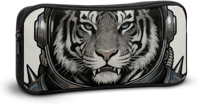 Colored Astro Pet Pencil Case Large Pencil Bag with Zipper | Big Capacity Pencil Pouch Portable Pencil Case Canvas Pen Bag Lightweight Office Travel Multi-purpose Bag for Adults