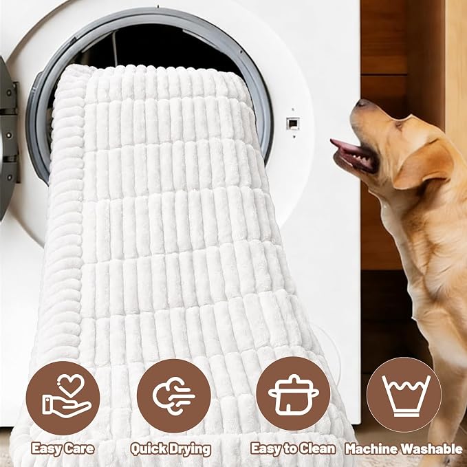 Dog Bed for Car Back Seat, Waterproof Dog Blanket for Car, White | Dog Bed for Car, Back Seat Dog Bed, Washable & Non-Slip Travel Pet Mat for For the Back Seat and Trunk, Fits Car, Truck & SUV