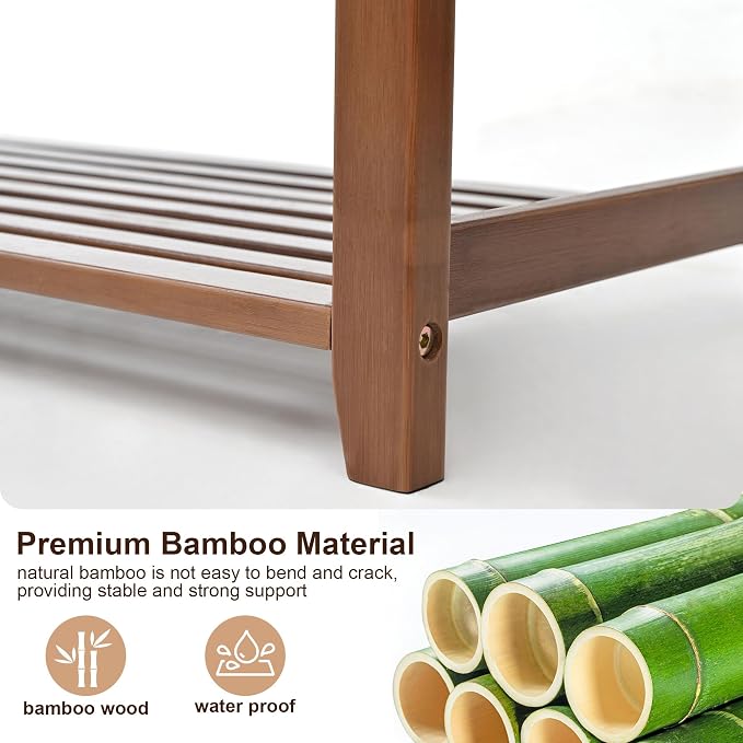 PETKABOO Shoe Rack Bench with Cushion, Shoe Rack for Front Door Entrance, Shoe Bench with Storage for Entryway Hallway Bedroom Living Room