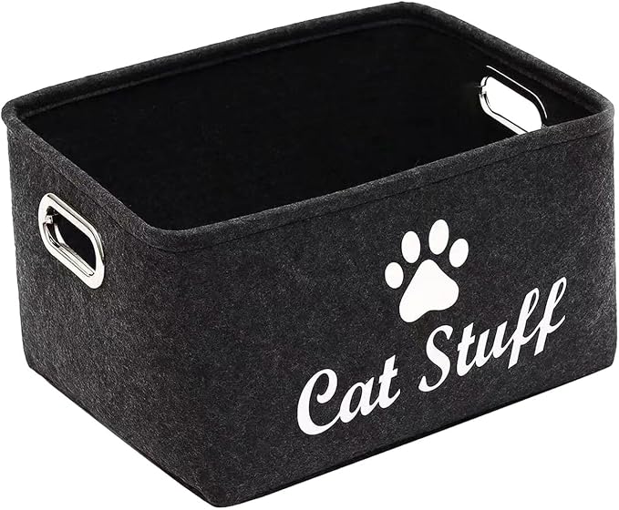 Pet Toy Organizer Box Dogs Treats Organiser Boxes Dog Supplies Storage Bins for Dog Apparel and Accessories Dog Toys Dog Coats